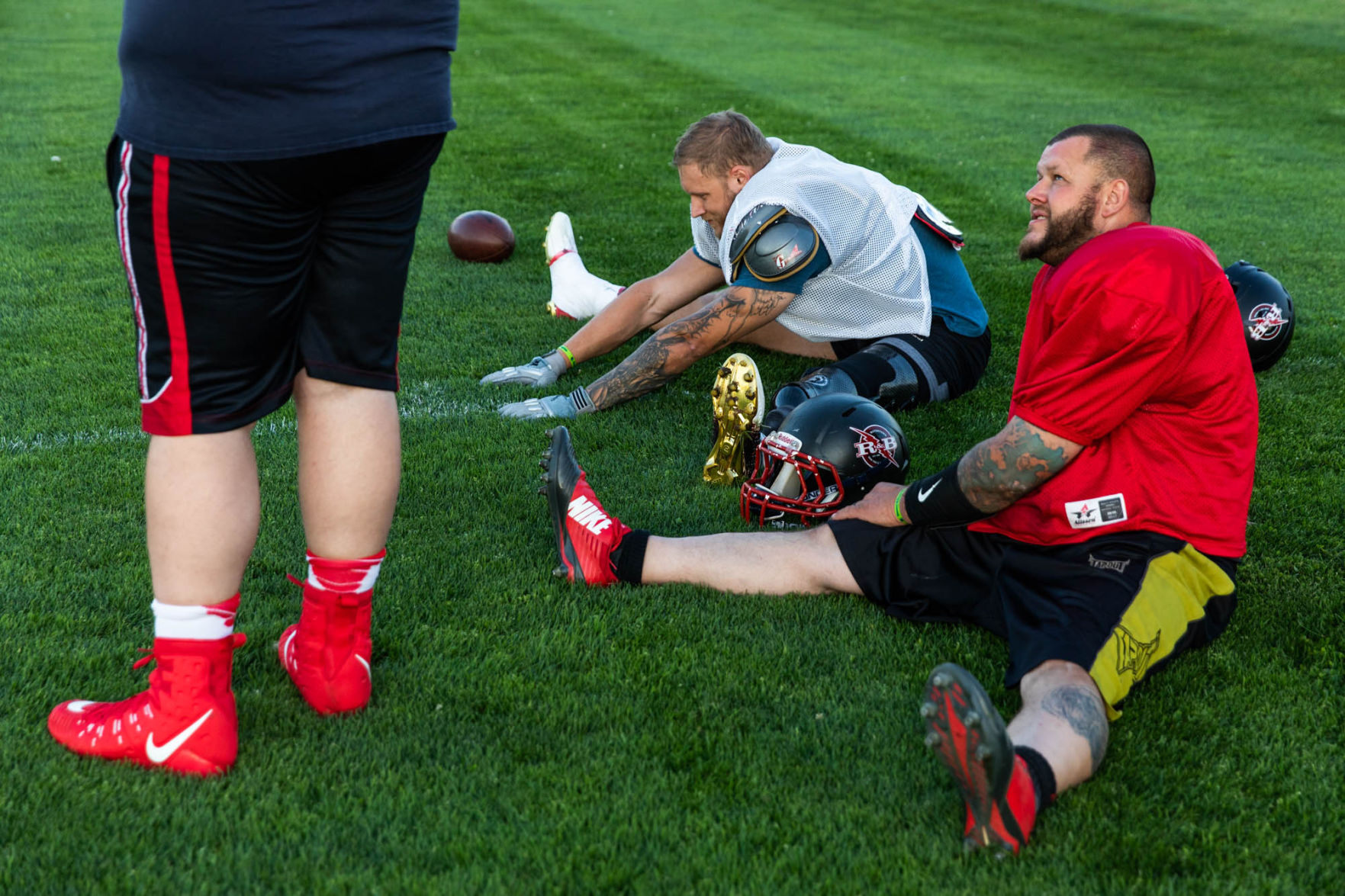 Red & Black’s Ky Sawyer uses prosthetic leg